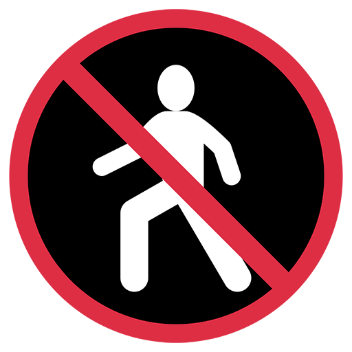 No Pedestrians Emoji