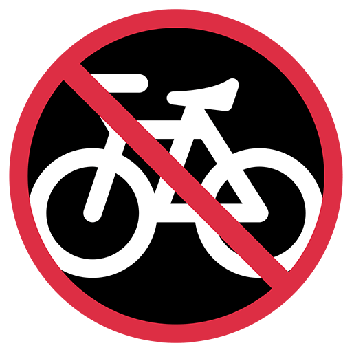 No Bicycles Emoji