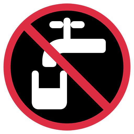 Non-potable Water Symbol Emoji