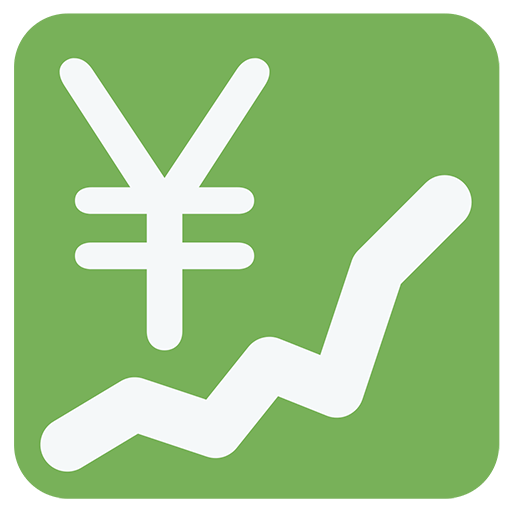 Chart With Upwards Trend And Yen Sign Emoji