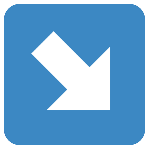 South East Arrow Emoji