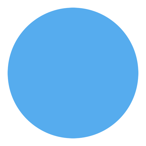 Large Blue Circle Emoji