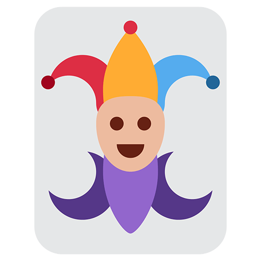 Playing Card Black Joker Emoji