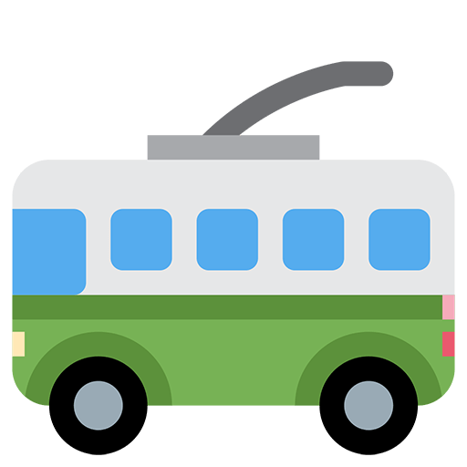 Trolleybus Emoji