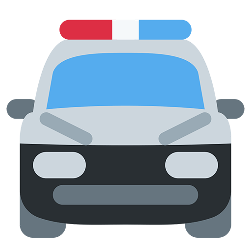 Oncoming Police Car Emoji