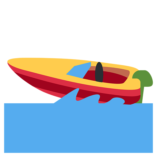 Speedboat Emoji