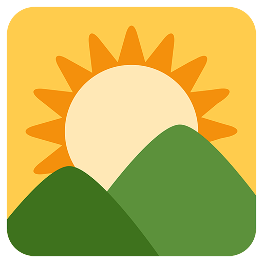 Sunrise Over Mountains Emoji