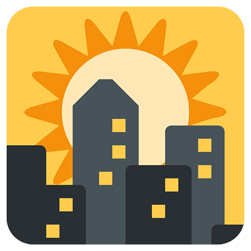 Sunset Over Buildings Emoji