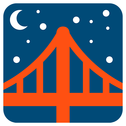 Bridge At Night Emoji